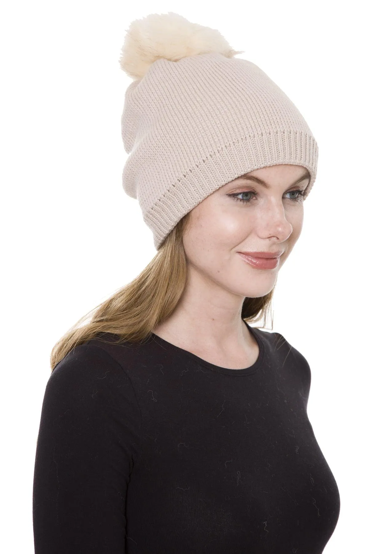 POM POM BEANIE (ASSORTED COLORS)