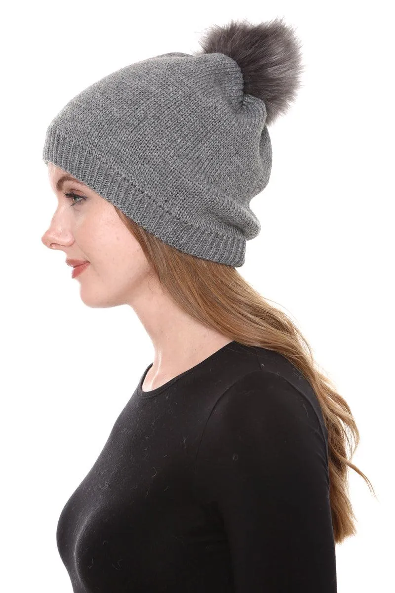 POM POM BEANIE (ASSORTED COLORS)