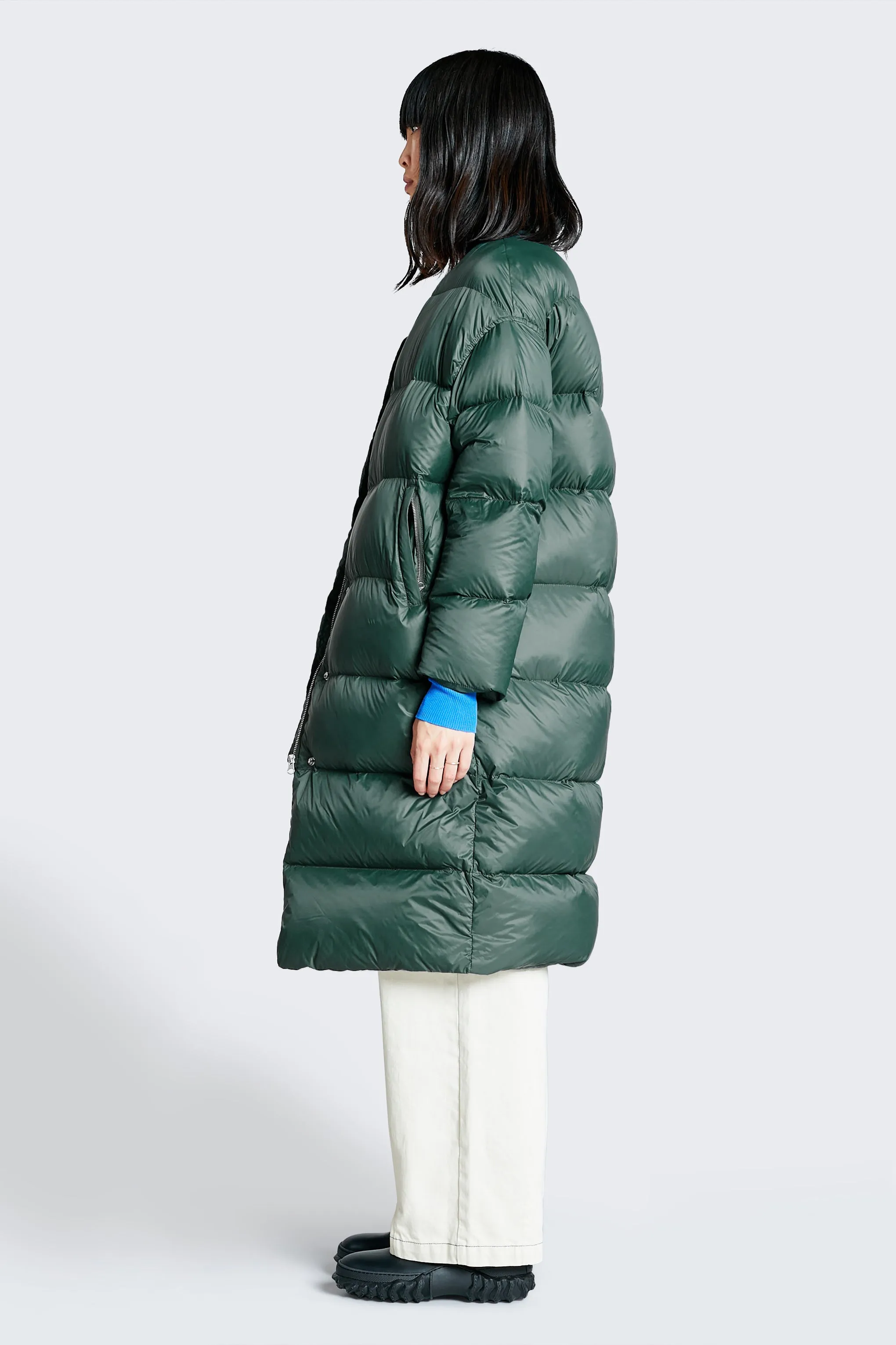 Prodigal Long Quilted Coat Sycamore