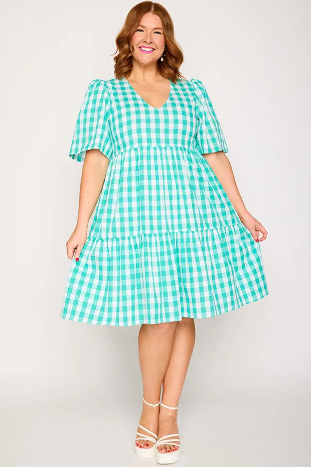 Rachelle Jade Gingham Dress