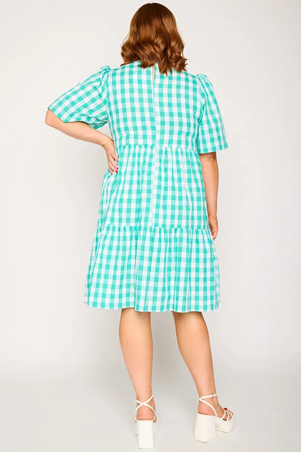 Rachelle Jade Gingham Dress