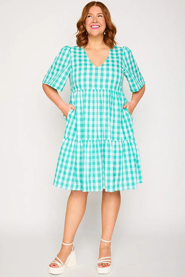 Rachelle Jade Gingham Dress