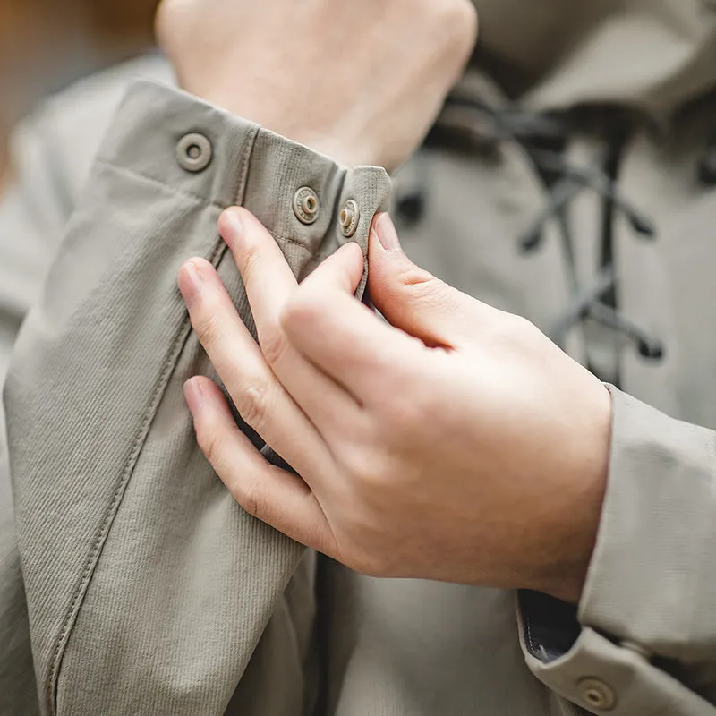 Retro Navy Wet Weather Parka Hoodies