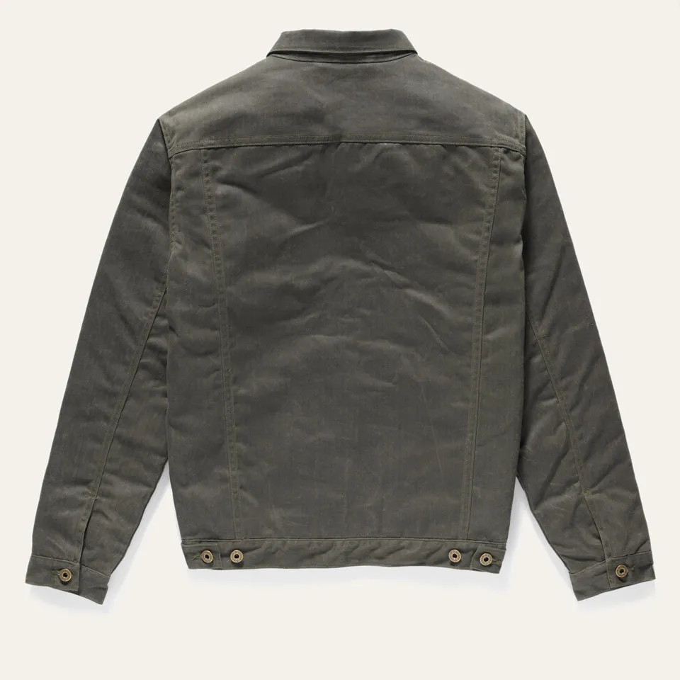 Rider Coat Green Herringbone