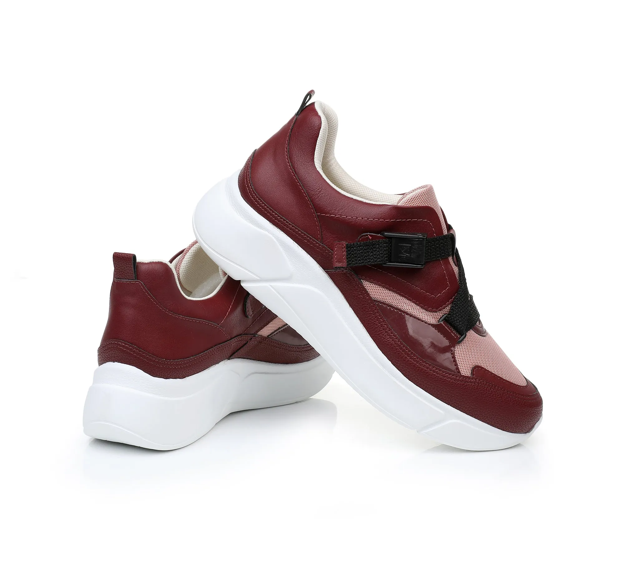 Runway-Ready Comfort Sneaker - Burgundy (986.003)