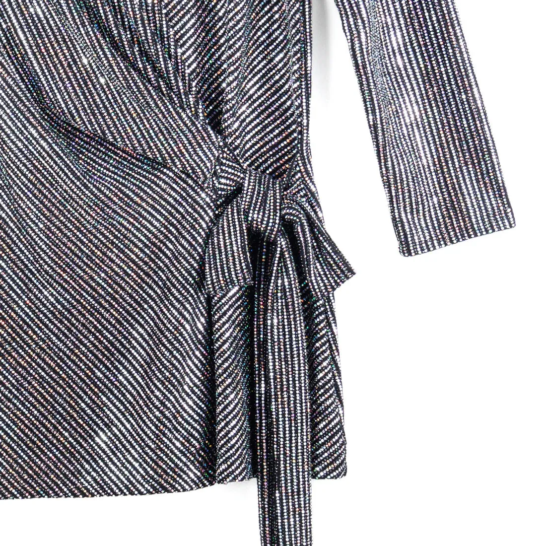 Shimmer Tunic in Black Silver by Clara Sun Woo