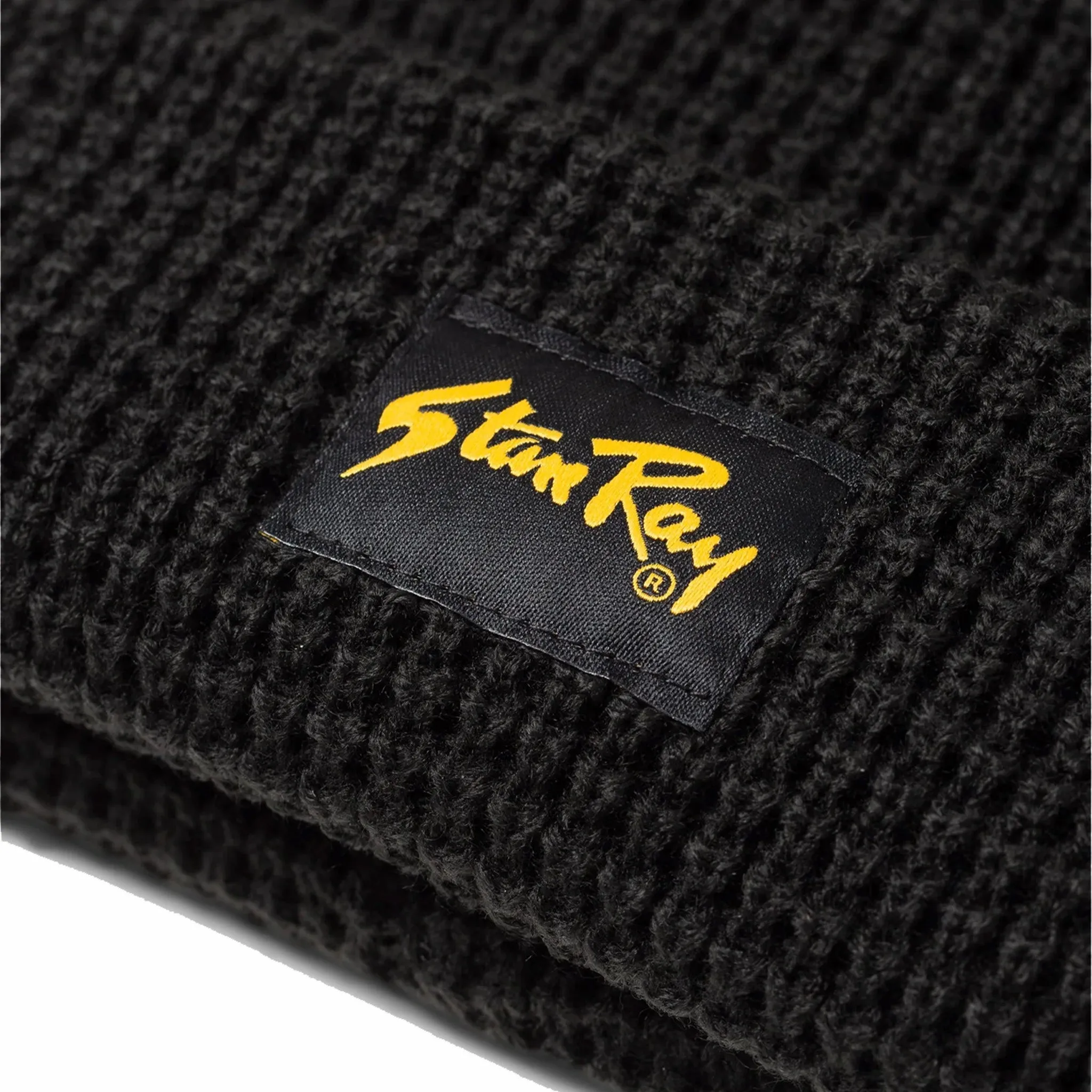 Stan Ray Waffle Beanie (Black)