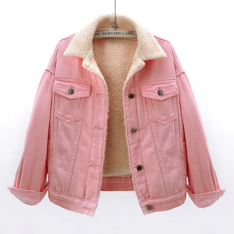 Velvet Denim Jacket women