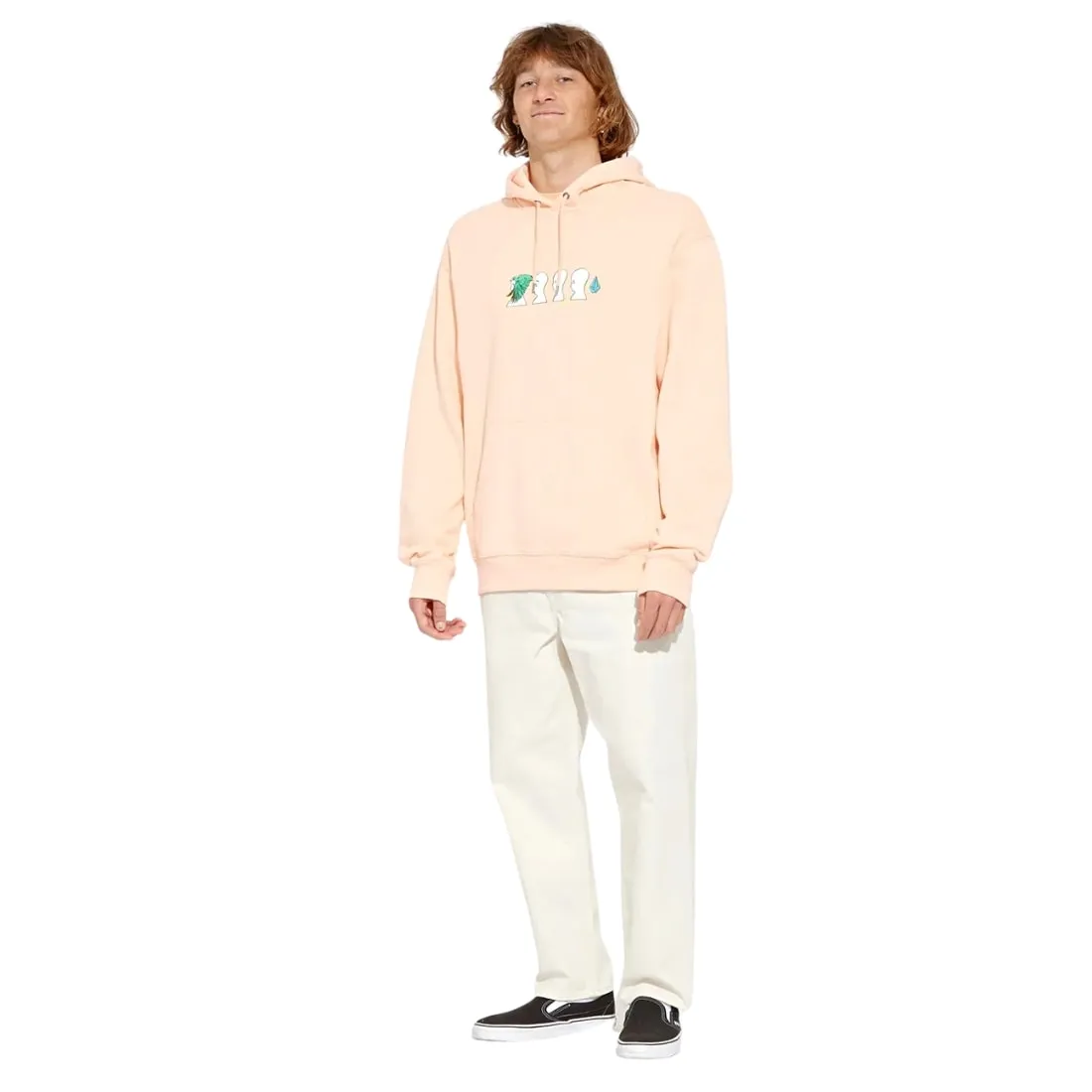 Volcom FA Ed Merlin Murray Pullover Hood - Peach Bud